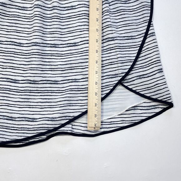 Armani Exchange Dress Womens Sz 2 Shift A Line Black White Sleeveless Round Neck - Picture 9 of 9